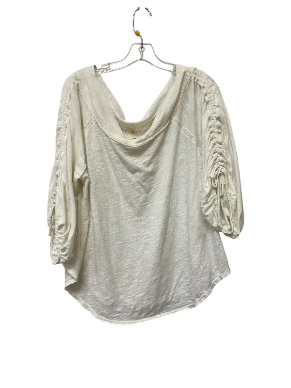 Top 3/4 Sleeve By We The Free In White, Size: M