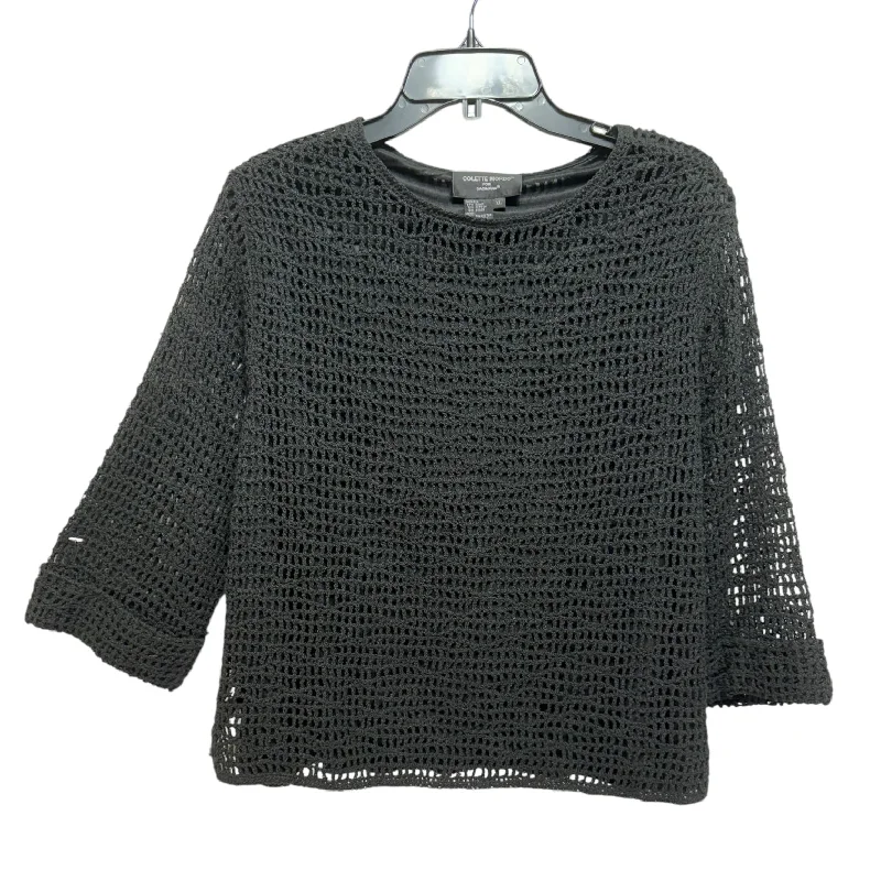 Top 3/4 Sleeve By Colette Mordo In Black, Size:Xl