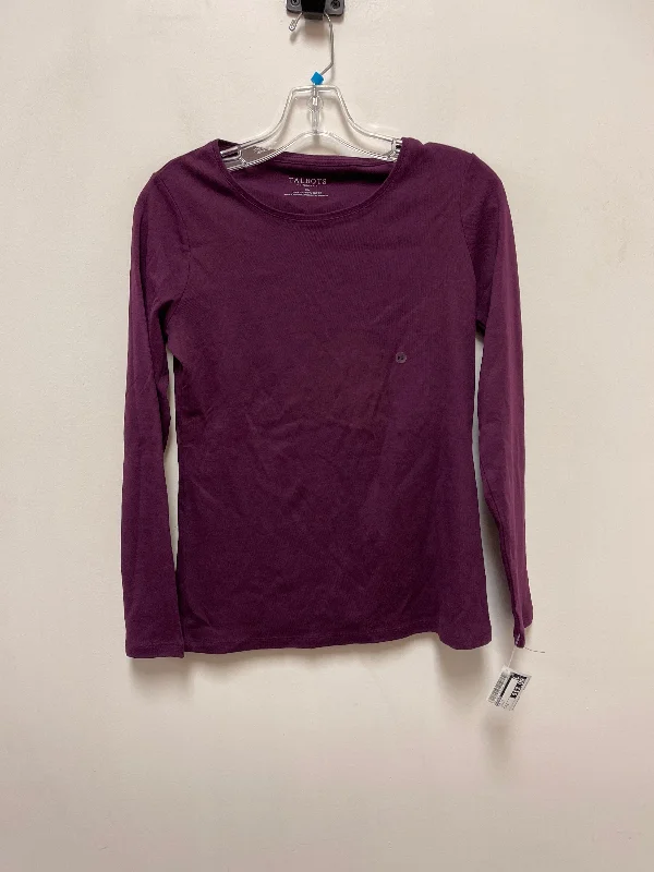 Top Long Sleeve By Talbots In Purple, Size: S