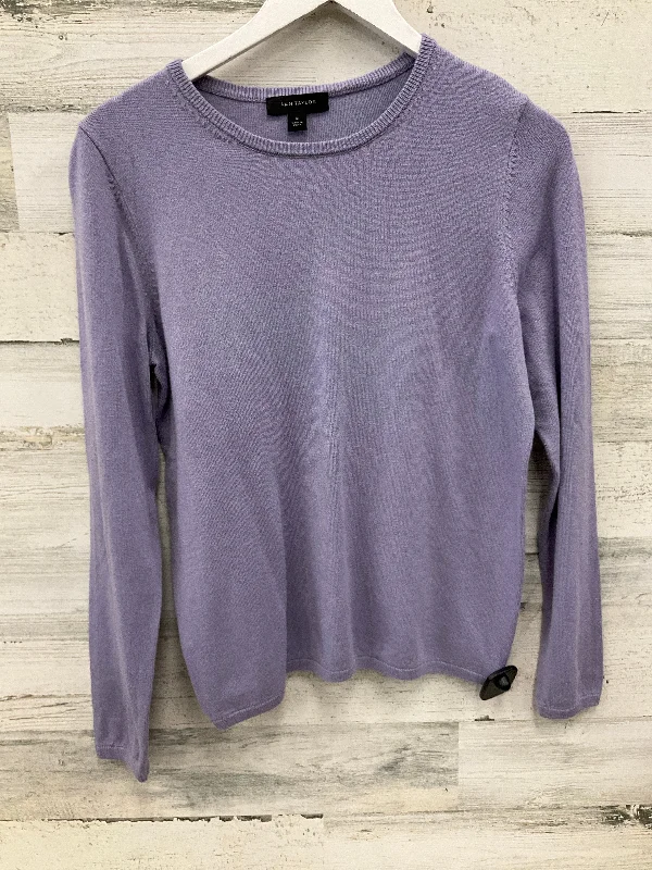 Top Long Sleeve By Ann Taylor In Purple, Size: M