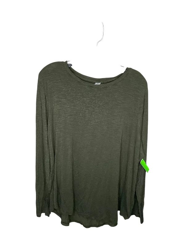 Top Long Sleeve By Old Navy In Green, Size: Xxl