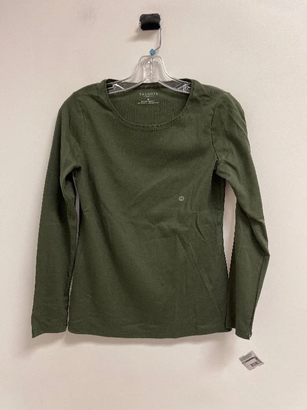 Top Long Sleeve By Talbots In Green, Size: S