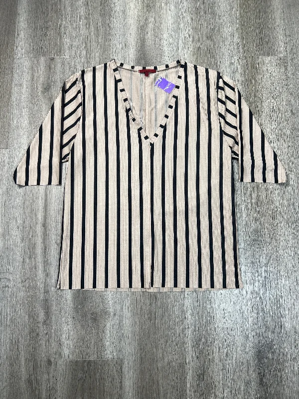 Top 3/4 Sleeve By Bke In Striped Pattern, Size: M