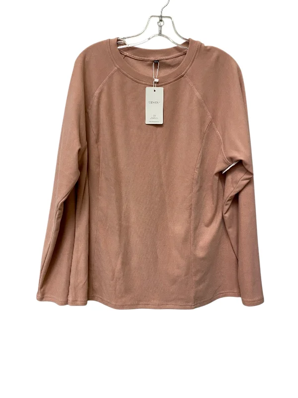 Top Long Sleeve By Clothes Mentor In Pink, Size: 2x