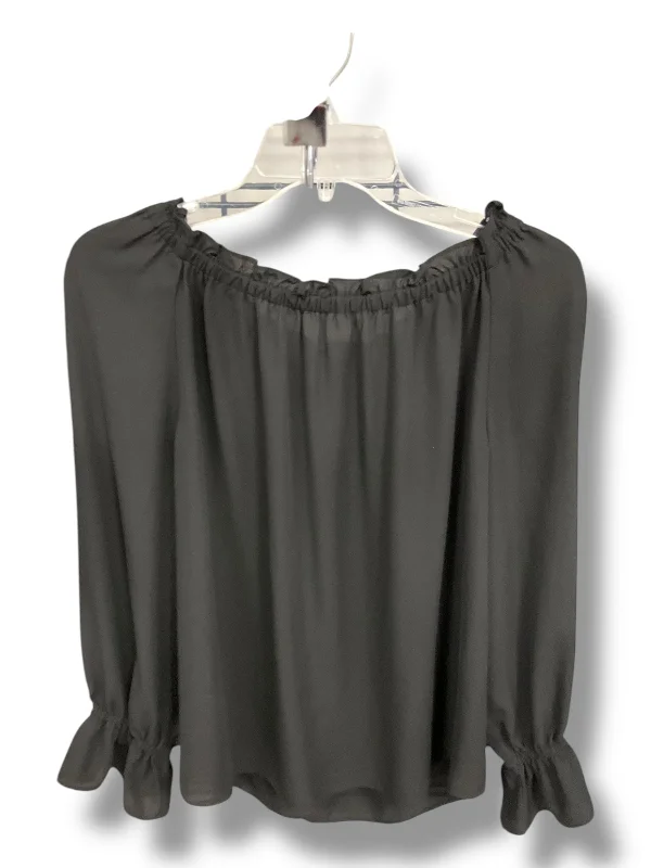 Top Long Sleeve By Talbots In Black, Size: M