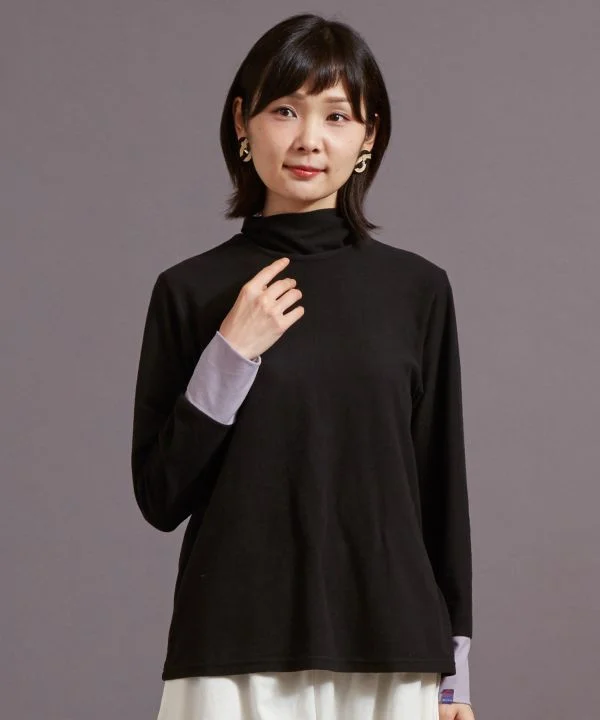 Bi Color TOKKURI Turtleneck Top