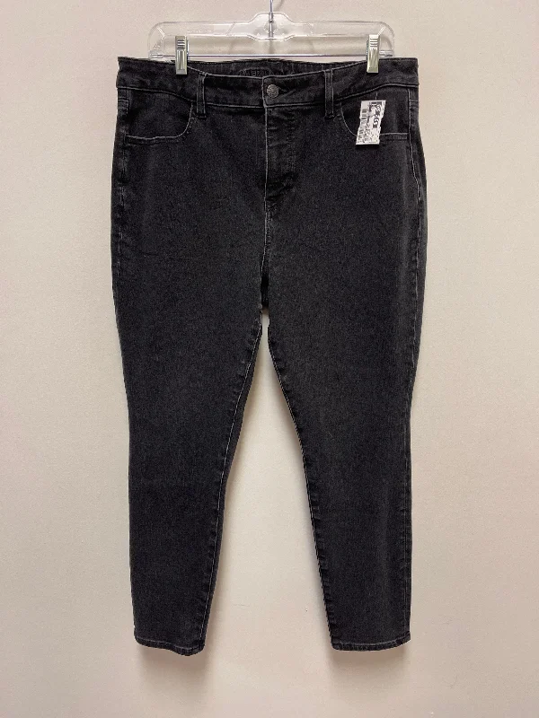 Black Denim Jeans Jeggings American Eagle, Size 16