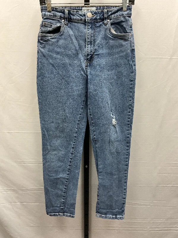 Blue Denim Jeans Straight Cotton On, Size 6