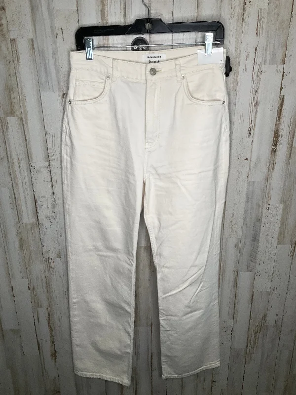 Cream Jeans Straight Reformation, Size 28