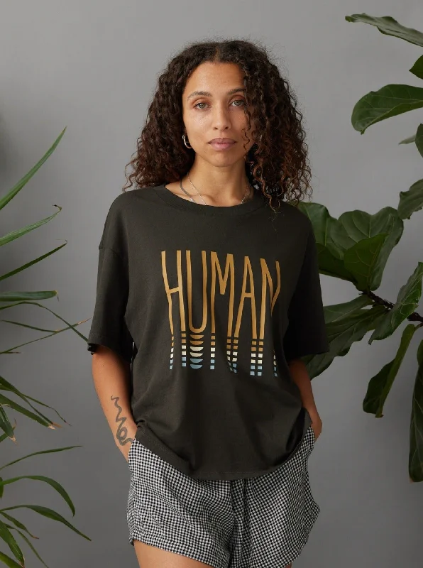 Human Reflection Tee - Washed Black