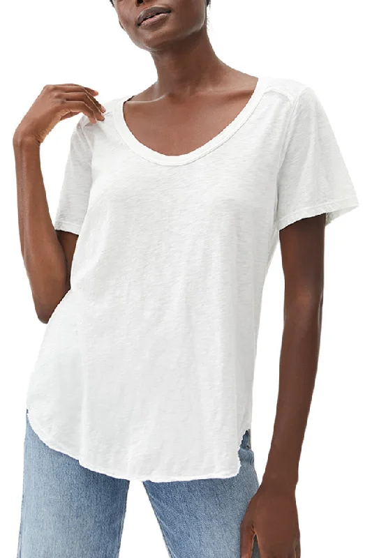 Michael Stars Lily Supima Cotton Scoop Neck Tee