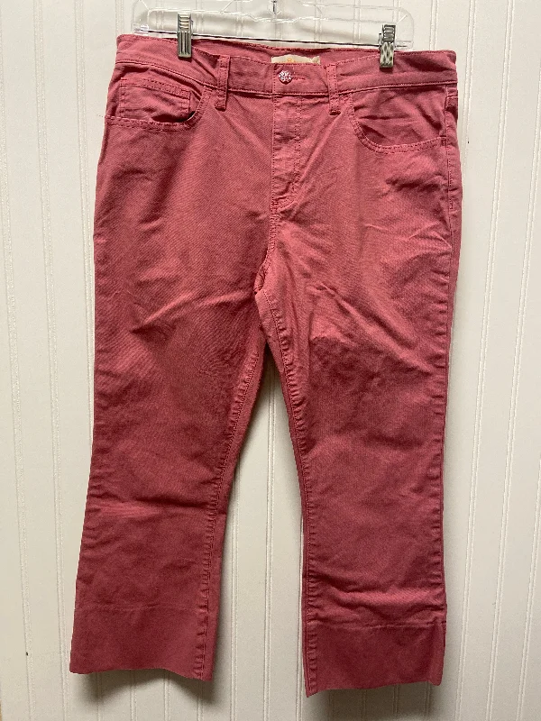 Pink Denim Jeans Designer Tory Burch, Size 10