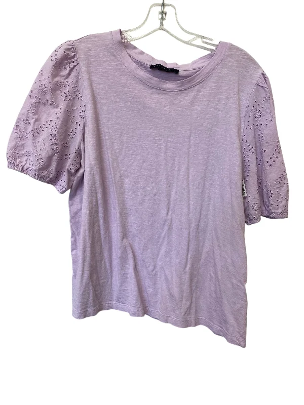 Top Short Sleeve By Sanctuary In Purple, Size: M