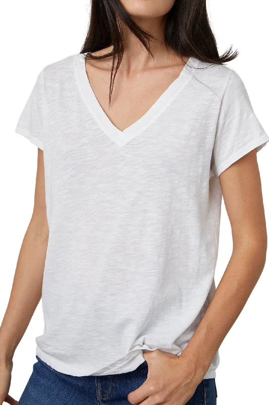 Velvet Jilian Original Slub V-neck Tee