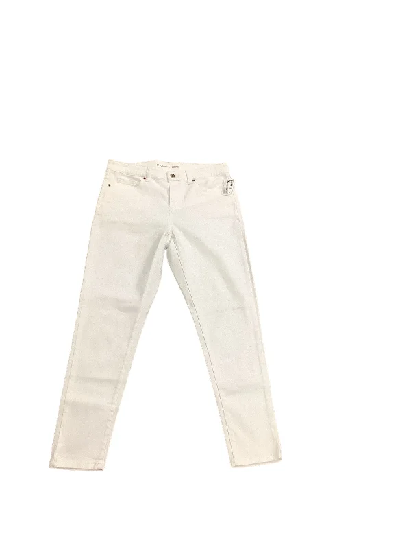 White Jeans Designer Michael By Michael Kors, Size 8