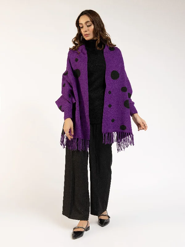 Polka Dot Cape Shawl