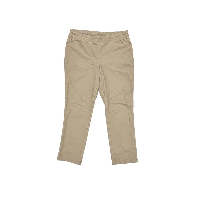 Pants Chinos & Khakis By Croft And Barrow In Tan, Size:16