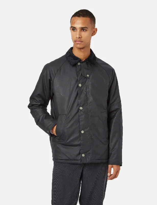 Barbour SL Nara Wax Coat - Navy Blue