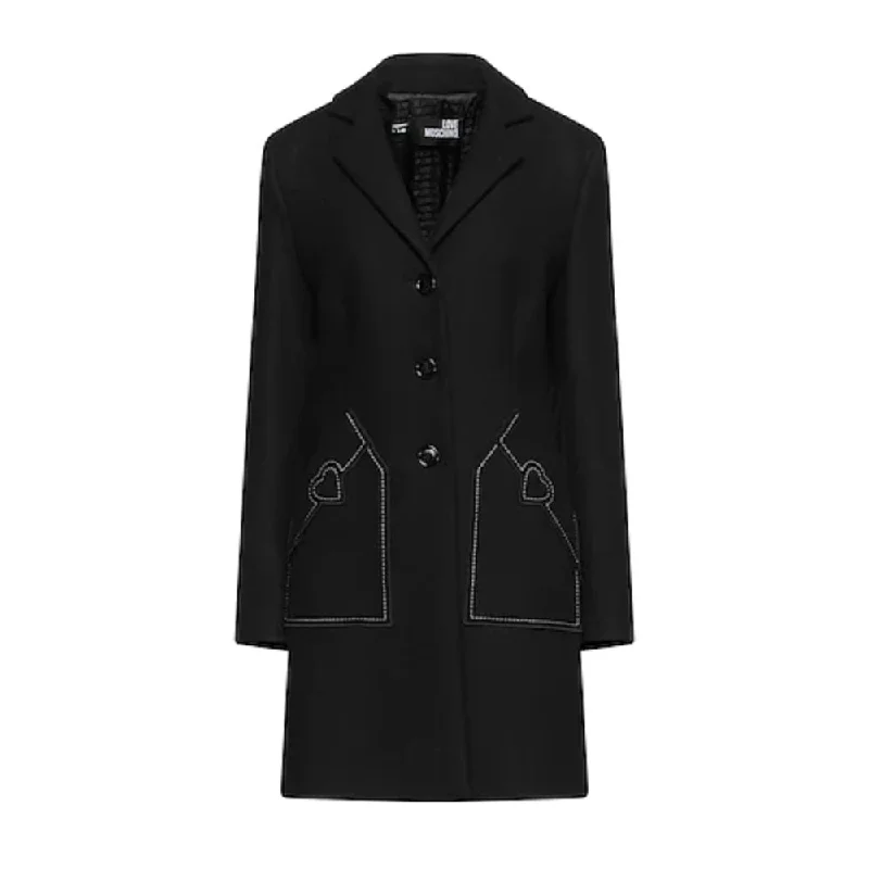 Black Wool Women Coat