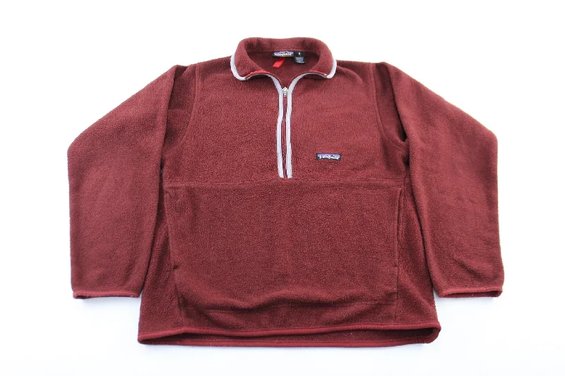 Patagonia Logo Patch Burgundy Pullover Jacket