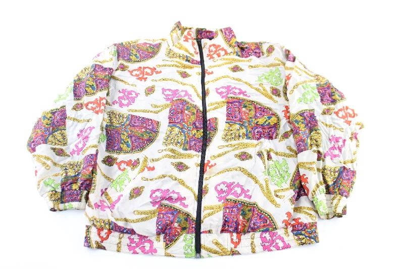 Silk Road Versace Style Zip Up Jacket