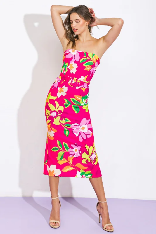 A COLORFUL LIFE MIDI DRESS