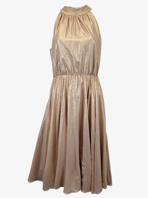 Review Fancy Shimmer Cocktail Midi Dress Size 8