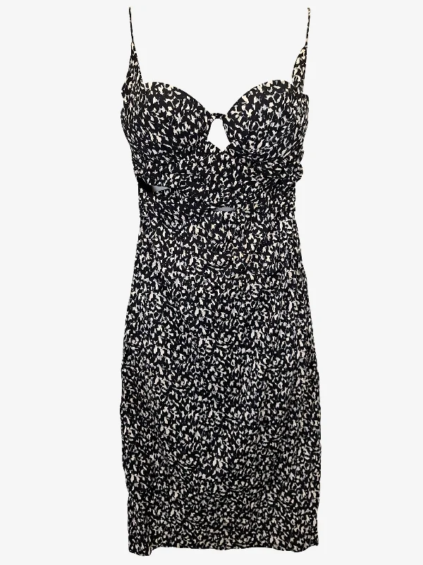 Zimmermann Elegant Balconette Crepe Midi Dress Size 10