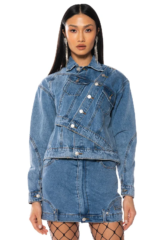 DOUBLE TIME DENIM PULLOVER