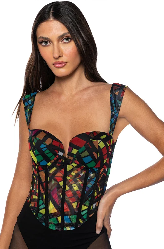 SUNDAY CANDY MESH CORSET