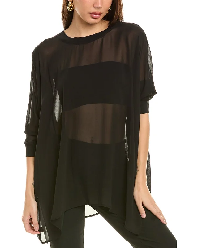 EILEEN FISHER Dolman Sleeve Silk Top