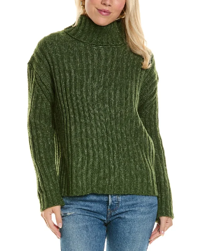 Joseph A. Ribbed Turtleneck Sweater